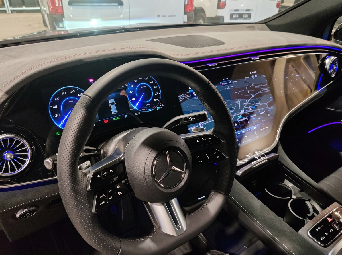 Plancia Mercedes con ambient light